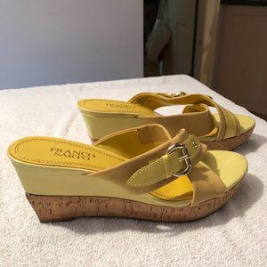 Franco Sarto Size 9 Yellow Sandals